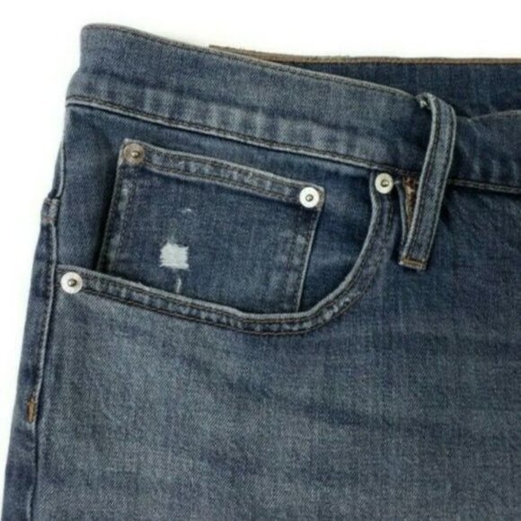 J. Crew Medium Wash Slim Boyfriend Distressed Stretch Denim Jeans Womens 48 NWT - Picture 11 of 16